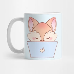 Fox working Mug